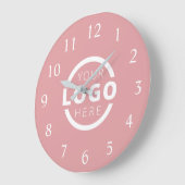 会社カスタムロゴのプロモーションブランド ラージ壁時計 (傾斜)