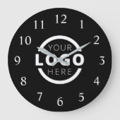 会社カスタムロゴのプロモーションブランド ラージ壁時計 (正面)