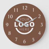 会社カスタムロゴのプロモーションブランド ラージ壁時計 (正面)