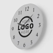 会社カスタムロゴのプロモーションブランド ラージ壁時計 (傾斜)