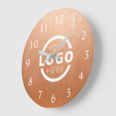 会社カスタムロゴのプロモーションブランド ラージ壁時計 (傾斜)