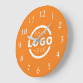 会社カスタムロゴのプロモーションブランド ラージ壁時計 (傾斜)