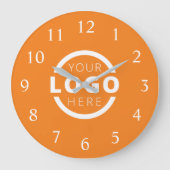 会社カスタムロゴのプロモーションブランド ラージ壁時計 (正面)