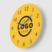 会社カスタムロゴのプロモーションブランド ラージ壁時計 (傾斜)
