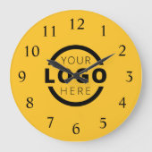会社カスタムロゴのプロモーションブランド ラージ壁時計 (正面)