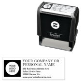 会社カスタムロゴの会社名の住所 セルフインキングスタンプ (インサイチュ)