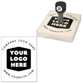 会社カスタムロゴの循環 ラバースタンプ (押印)