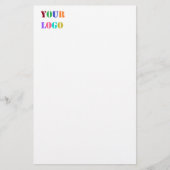 会社カスタムロゴの業務用ひな形の例 便箋 (正面)