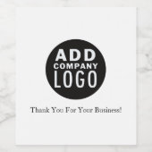 会社カスタムロゴの追加 | ワインラベル (シングルラベル)