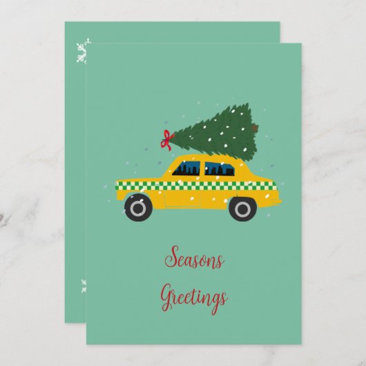 会社カスタムロゴイエローキャブタクシー事業 シーズンカード (正面/裏面)