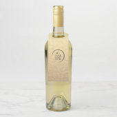 会社カスタムロゴシンプル金ゴールドロゴ ボトルネックタグ (ボトル)