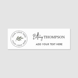 会社カスタムロゴスクリプトモノグラム 名札