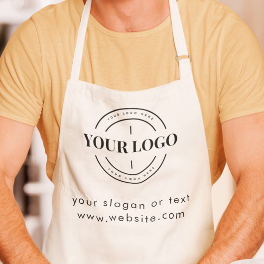 会社カスタムロゴスローガン従業員ユニフォームホワイト エプロン