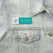 会社カスタムロゴティール（緑がかった色）社員 名札 (インサイチュ)