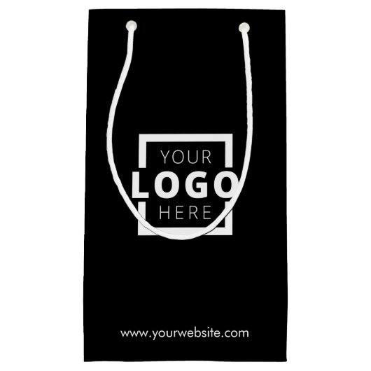 会社カスタムロゴビジネスのプロモーションのギフト スモールペーパーバッグ (正面)