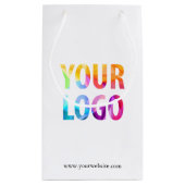 会社カスタムロゴビジネスのプロモーションのギフト スモールペーパーバッグ (裏面)