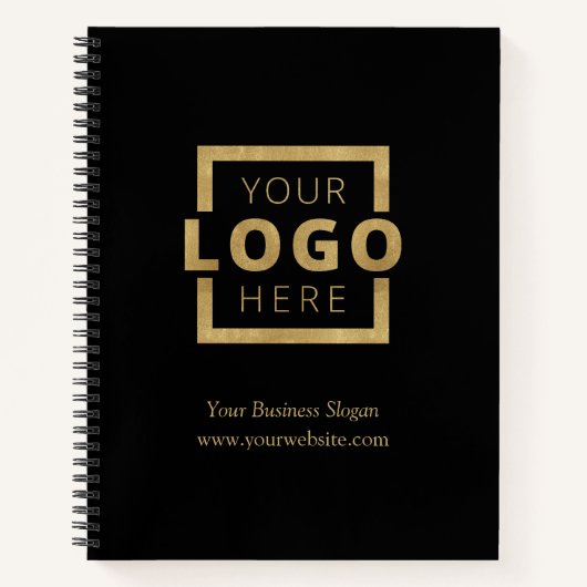 会社カスタムロゴビジネスのプロモーションのギフト ノートブック (正面)
