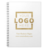 会社カスタムロゴビジネスのプロモーションのギフト ノートブック (正面)