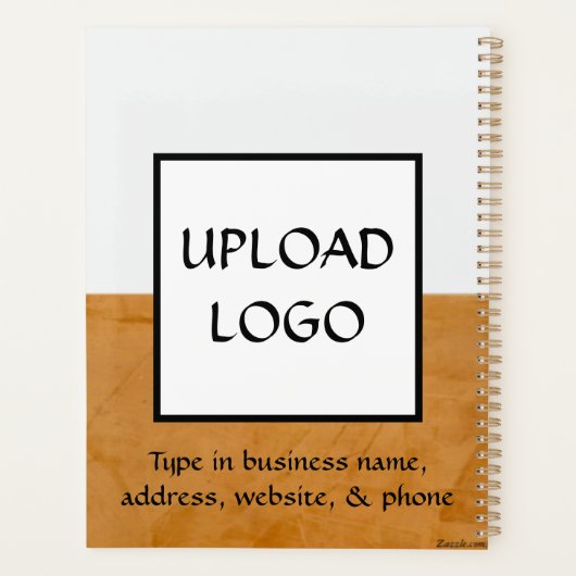 会社カスタムロゴビジネスのプロモーションのギフト プランナー手帳 (裏面)