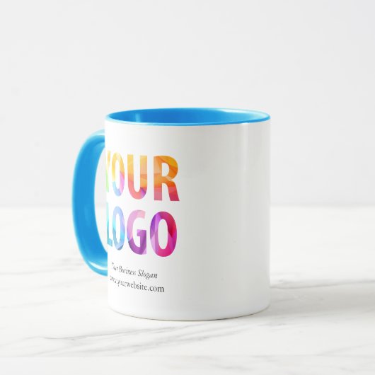 会社カスタムロゴビジネスのプロモーションのギフト マグカップ (正面左)