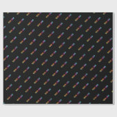 会社カスタムロゴビジネスのプロモーションのギフト ラッピングペーパー (フラット)