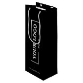 会社カスタムロゴビジネスのプロモーションのギフト ワインギフトバッグ (正面アングル)