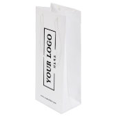 会社カスタムロゴビジネスのプロモーションのギフト ワインギフトバッグ (正面アングル)