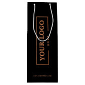 会社カスタムロゴビジネスのプロモーションのギフト ワインギフトバッグ (正面)