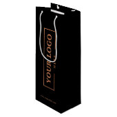 会社カスタムロゴビジネスのプロモーションのギフト ワインギフトバッグ (正面アングル)