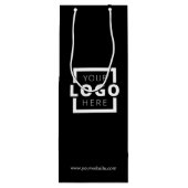 会社カスタムロゴビジネスのプロモーションのギフト ワインギフトバッグ (裏面)