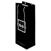 会社カスタムロゴビジネスのプロモーションのギフト ワインギフトバッグ (正面アングル)