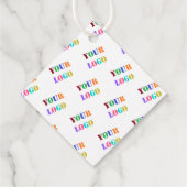 会社カスタムロゴビジネスのプロモーションギフトラベル フェイバータグ (裏面)