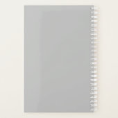 会社カスタムロゴビジネスのプロモーショングレー プランナー手帳 (裏面)