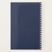 会社カスタムロゴビジネスのプロモーションブルー プランナー手帳 (裏面)