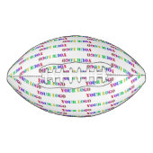 会社カスタムロゴビジネスのプロモーション用サッカー アメリカンフットボール (正面)