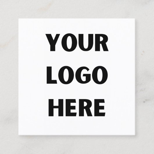 会社カスタムロゴビジネス従業員スタッフトラック スクエア名刺 (正面)