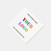 会社カスタムロゴプロモーションビジネスナプキン スタンダードカクテルナプキン (角)