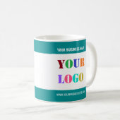 会社カスタムロゴプロモーション事業のマググ コーヒーマグカップ (正面右)