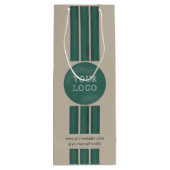 会社カスタムロゴプロモーション事業ブランド ワインギフトバッグ (裏面)