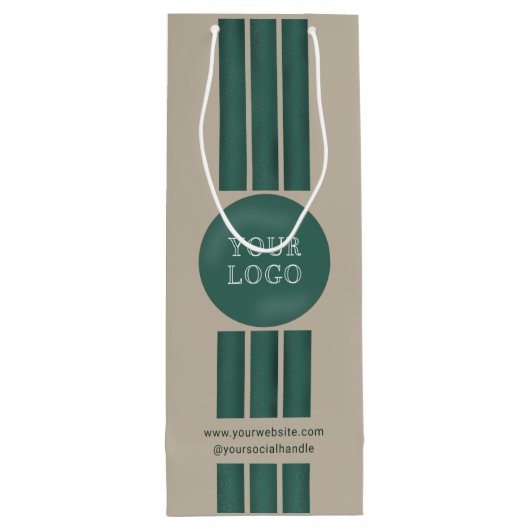 会社カスタムロゴプロモーション事業ブランド ワインギフトバッグ (裏面)