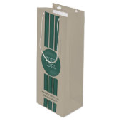 会社カスタムロゴプロモーション事業ブランド ワインギフトバッグ (正面アングル)