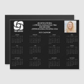 会社カスタムロゴマーケティング2025カレンダーマグネット (正面/裏面)