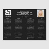 会社カスタムロゴマーケティング2025カレンダーマグネット (正面)