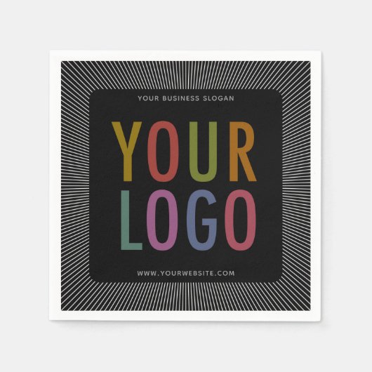会社カスタムロゴ付きカクテルナプキン印刷 スタンダードカクテルナプキン (正面)