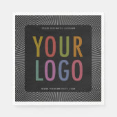 会社カスタムロゴ付きランチョンナプキン スタンダードランチョンナプキン (正面)