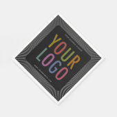 会社カスタムロゴ付きランチョンナプキン スタンダードランチョンナプキン (角)