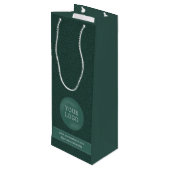 会社カスタムロゴ付き抱き枕ワイン ワインギフトバッグ (裏面アングル)