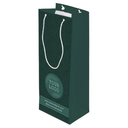 会社カスタムロゴ付き抱き枕ワイン ワインギフトバッグ (裏面アングル)