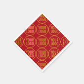 会社カスタムロゴ付き紙ナプキンス低最小数 スタンダードカクテルナプキン (角)