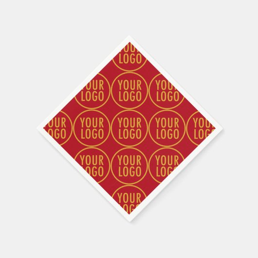 会社カスタムロゴ付き紙ナプキンス低最小数 スタンダードカクテルナプキン (角)